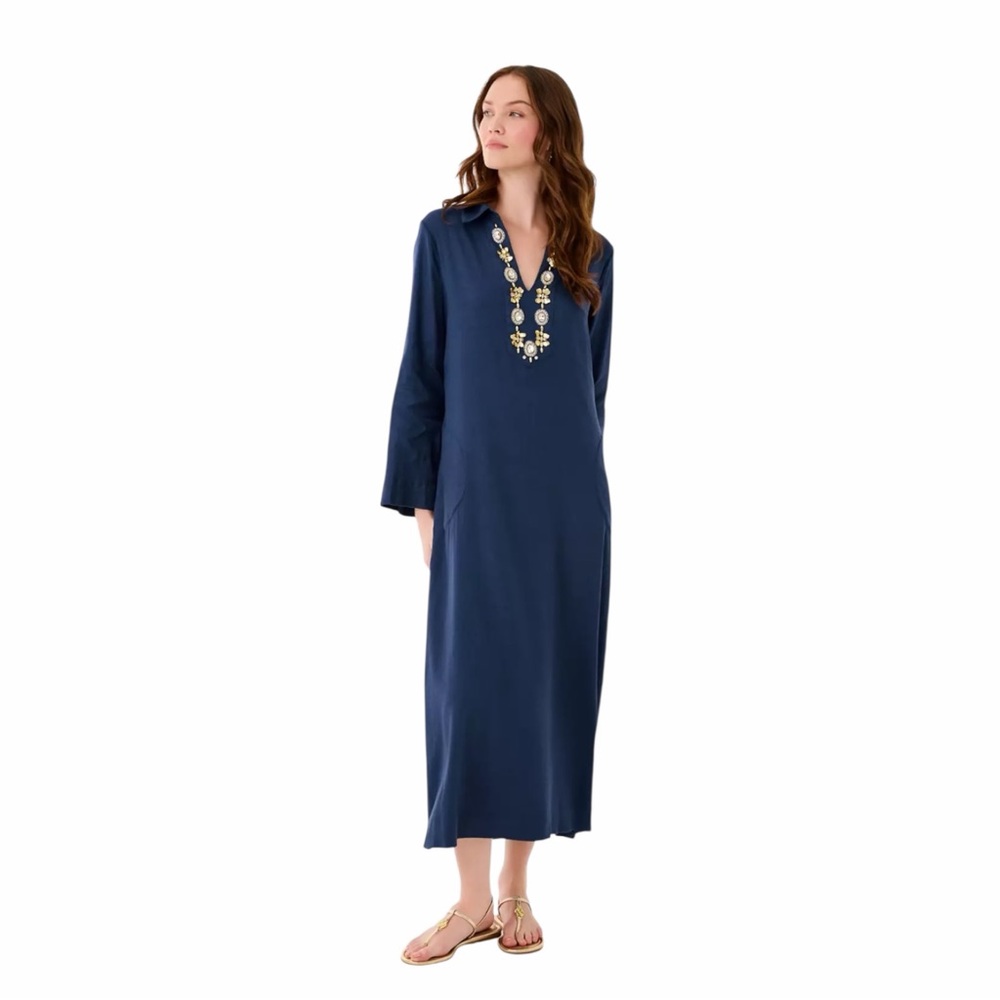 Lilly Pulitzer Simona Dress in Low Tide Navy Size XXS